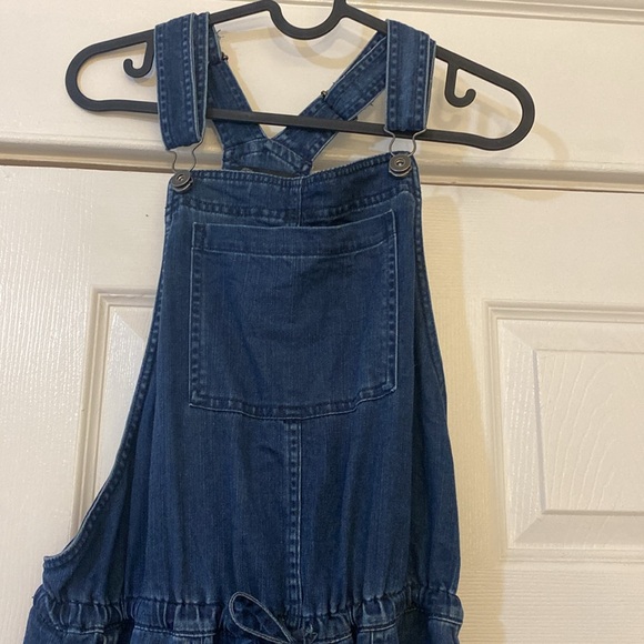 Jordache  overalls size small white light stretch denim - Picture 2 of 6